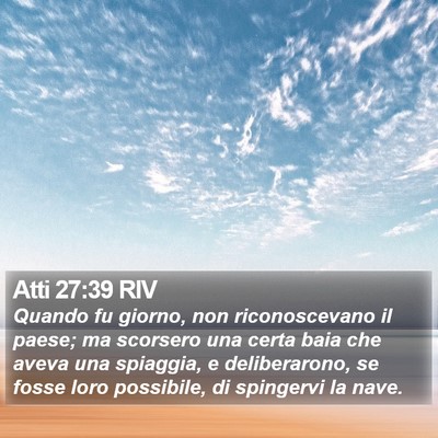 Atti 27:39 RIV Bible Verse Image