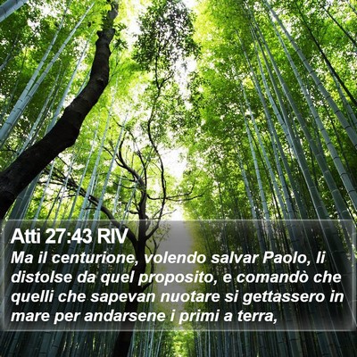 Atti 27:43 RIV Bible Verse Image