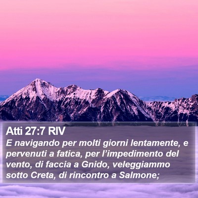 Atti 27:7 RIV Bible Verse Image