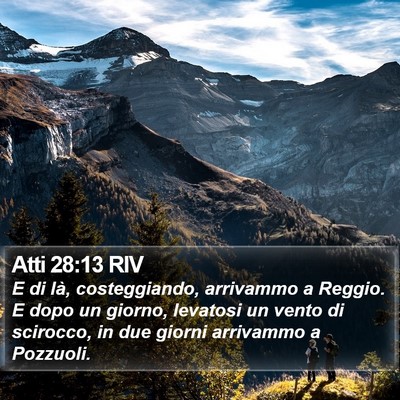 Atti 28:13 RIV Bible Verse Image