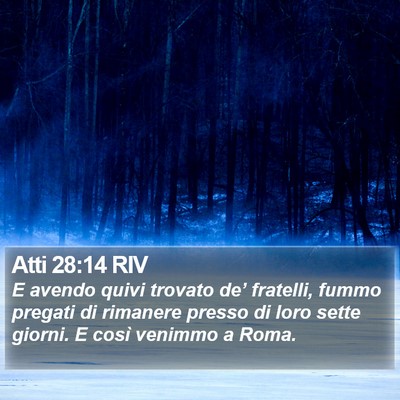 Atti 28:14 RIV Bible Verse Image