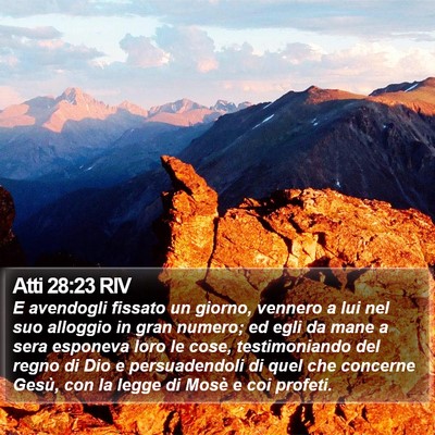 Atti 28:23 RIV Bible Verse Image