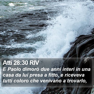 Atti 28:30 RIV Bible Verse Image
