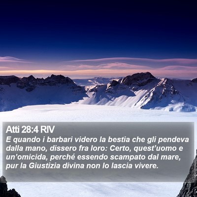 Atti 28:4 RIV Bible Verse Image