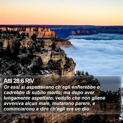 Atti 28:6 RIV Bible Verse Image