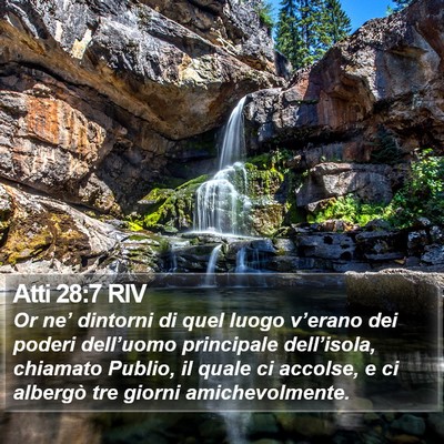 Atti 28:7 RIV Bible Verse Image