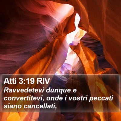 Atti 3:19 RIV Bible Verse Image