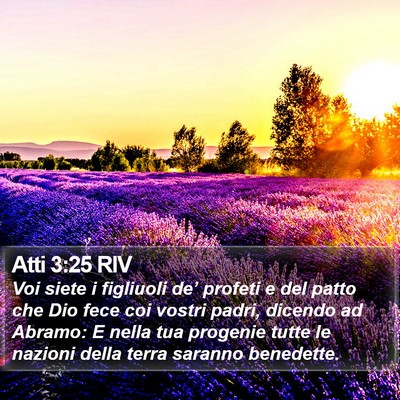 Atti 3:25 RIV Bible Verse Image
