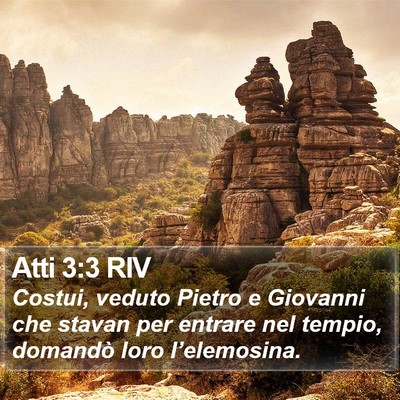Atti 3:3 RIV Bible Verse Image