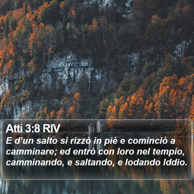 Atti 3:8 RIV Bible Verse Image