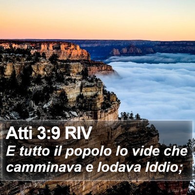 Atti 3:9 RIV Bible Verse Image
