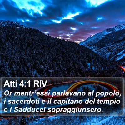 Atti 4:1 RIV Bible Verse Image