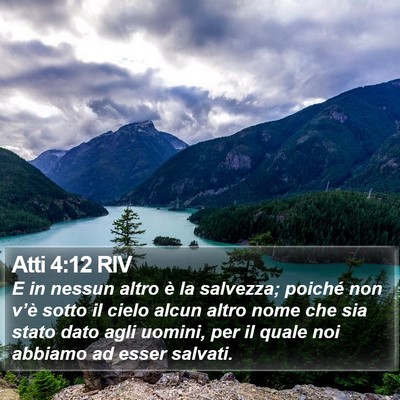 Atti 4:12 RIV Bible Verse Image