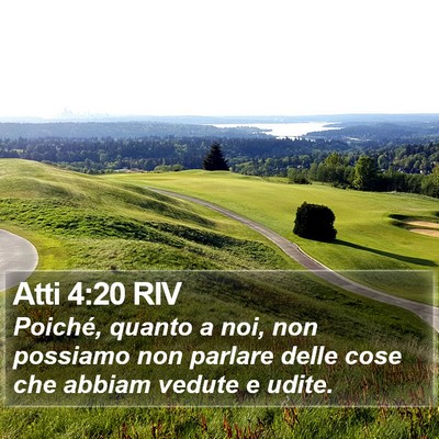 Atti 4:20 RIV Bible Verse Image