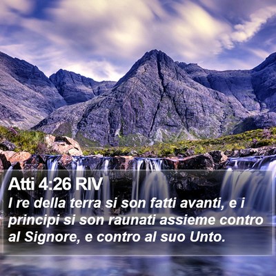 Atti 4:26 RIV Bible Verse Image