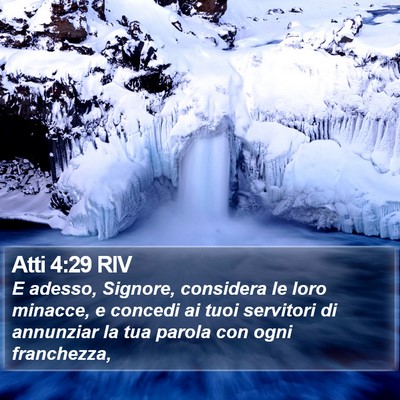 Atti 4:29 RIV Bible Verse Image