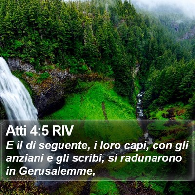 Atti 4:5 RIV Bible Verse Image
