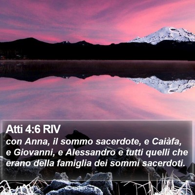 Atti 4:6 RIV Bible Verse Image
