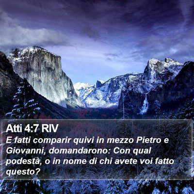 Atti 4:7 RIV Bible Verse Image