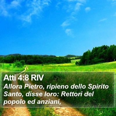 Atti 4:8 RIV Bible Verse Image