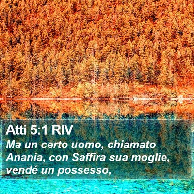 Atti 5:1 RIV Bible Verse Image