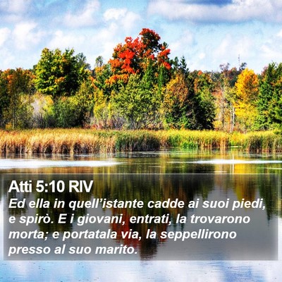 Atti 5:10 RIV Bible Verse Image