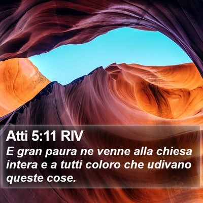 Atti 5:11 RIV Bible Verse Image