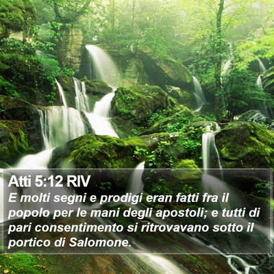 Atti 5:12 RIV Bible Verse Image
