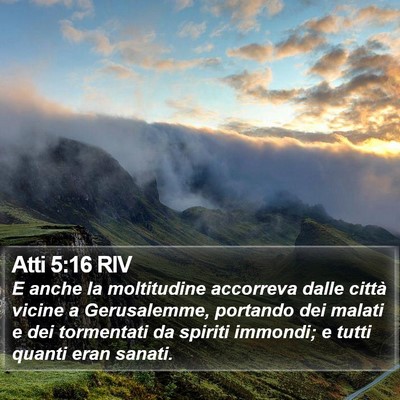 Atti 5:16 RIV Bible Verse Image