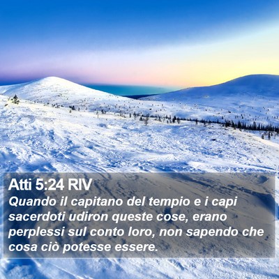 Atti 5:24 RIV Bible Verse Image