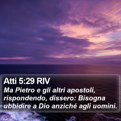 Atti 5:29 RIV Bible Verse Image
