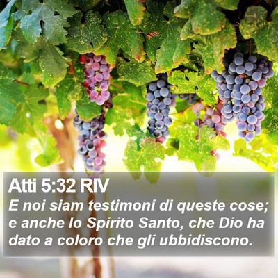 Atti 5:32 RIV Bible Verse Image