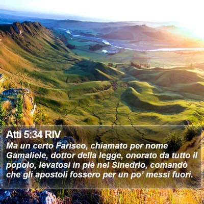 Atti 5:34 RIV Bible Verse Image