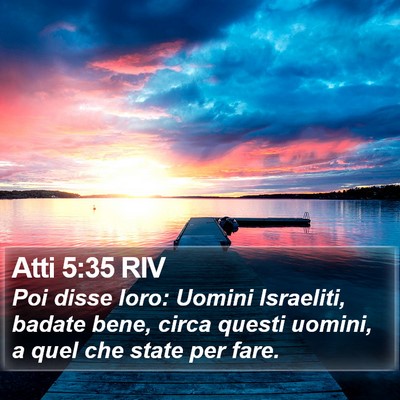 Atti 5:35 RIV Bible Verse Image