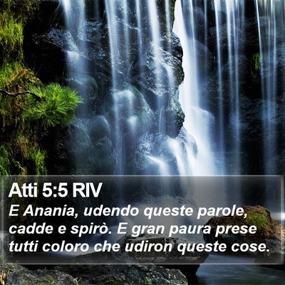 Atti 5:5 RIV Bible Verse Image