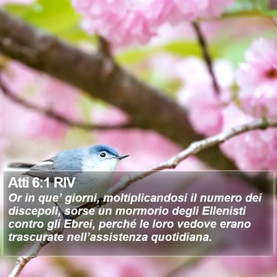Atti 6:1 RIV Bible Verse Image