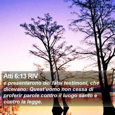 Atti 6:13 RIV Bible Verse Image