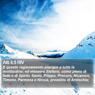 Atti 6:5 RIV Bible Verse Image