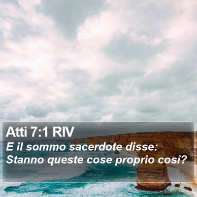 Atti 7:1 RIV Bible Verse Image