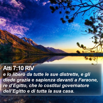 Atti 7:10 RIV Bible Verse Image
