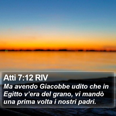 Atti 7:12 RIV Bible Verse Image