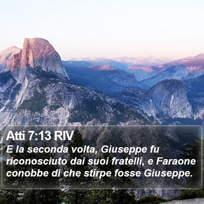 Atti 7:13 RIV Bible Verse Image