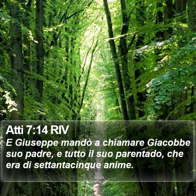 Atti 7:14 RIV Bible Verse Image