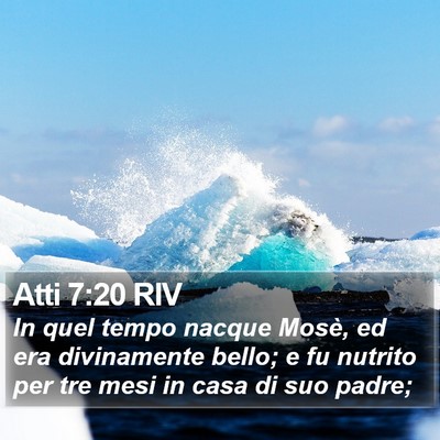 Atti 7:20 RIV Bible Verse Image
