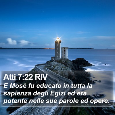 Atti 7:22 RIV Bible Verse Image
