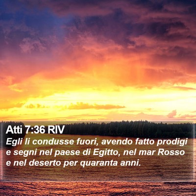 Atti 7:36 RIV Bible Verse Image