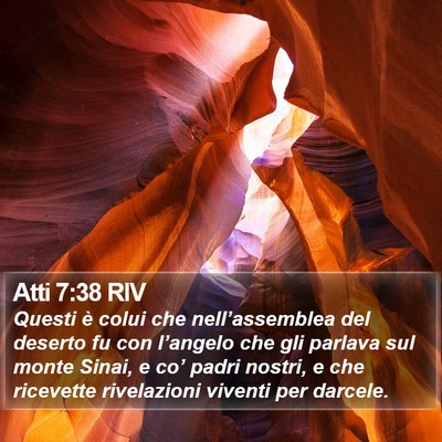 Atti 7:38 RIV Bible Verse Image