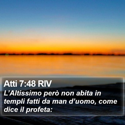 Atti 7:48 RIV Bible Verse Image