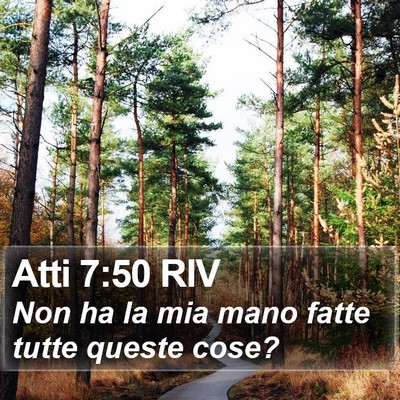 Atti 7:50 RIV Bible Verse Image
