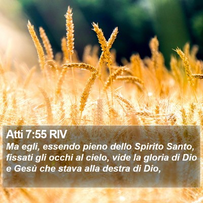 Atti 7:55 RIV Bible Verse Image